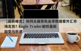 【最新曝光】如何从国家失业率数据看外汇市场走势？Eagle Trader解析最新趋势与机遇