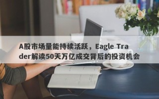 A股市场量能持续活跃，Eagle Trader解读50天万亿成交背后的投资机会