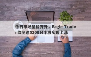 今日市场量价齐升，Eagle Trader监测逾5300只个股实现上涨