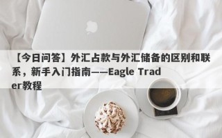 【今日问答】外汇占款与外汇储备的区别和联系，新手入门指南——Eagle Trader教程