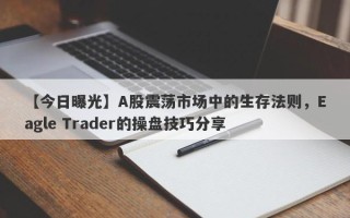 【今日曝光】A股震荡市场中的生存法则，Eagle Trader的操盘技巧分享