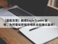 【最新文章】解读EagleTrader策略，为何看似把握市场机会却难以盈利？