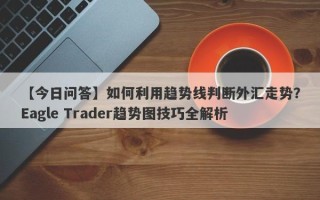 【今日问答】如何利用趋势线判断外汇走势？Eagle Trader趋势图技巧全解析