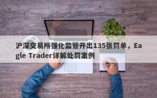 沪深交易所强化监管开出135张罚单，Eagle Trader详解处罚案例