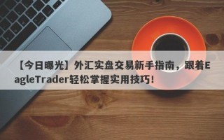 【今日曝光】外汇实盘交易新手指南，跟着EagleTrader轻松掌握实用技巧！