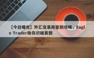 【今日曝光】外汇交易商鉴别攻略，Eagle Trader助你识破真假