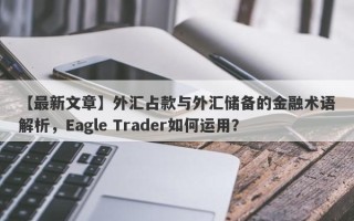 【最新文章】外汇占款与外汇储备的金融术语解析，Eagle Trader如何运用？