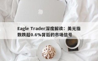 Eagle Trader深度解读：美元指数跌超0.6%背后的市场信号