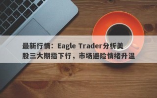 最新行情：Eagle Trader分析美股三大期指下行，市场避险情绪升温