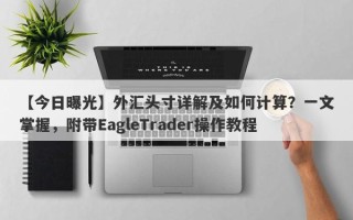 【今日曝光】外汇头寸详解及如何计算？一文掌握，附带EagleTrader操作教程